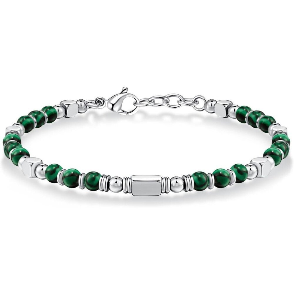 Silver & Green Boho Beaded Bracelets for Women Trendy Jewelry Gifts for Lover